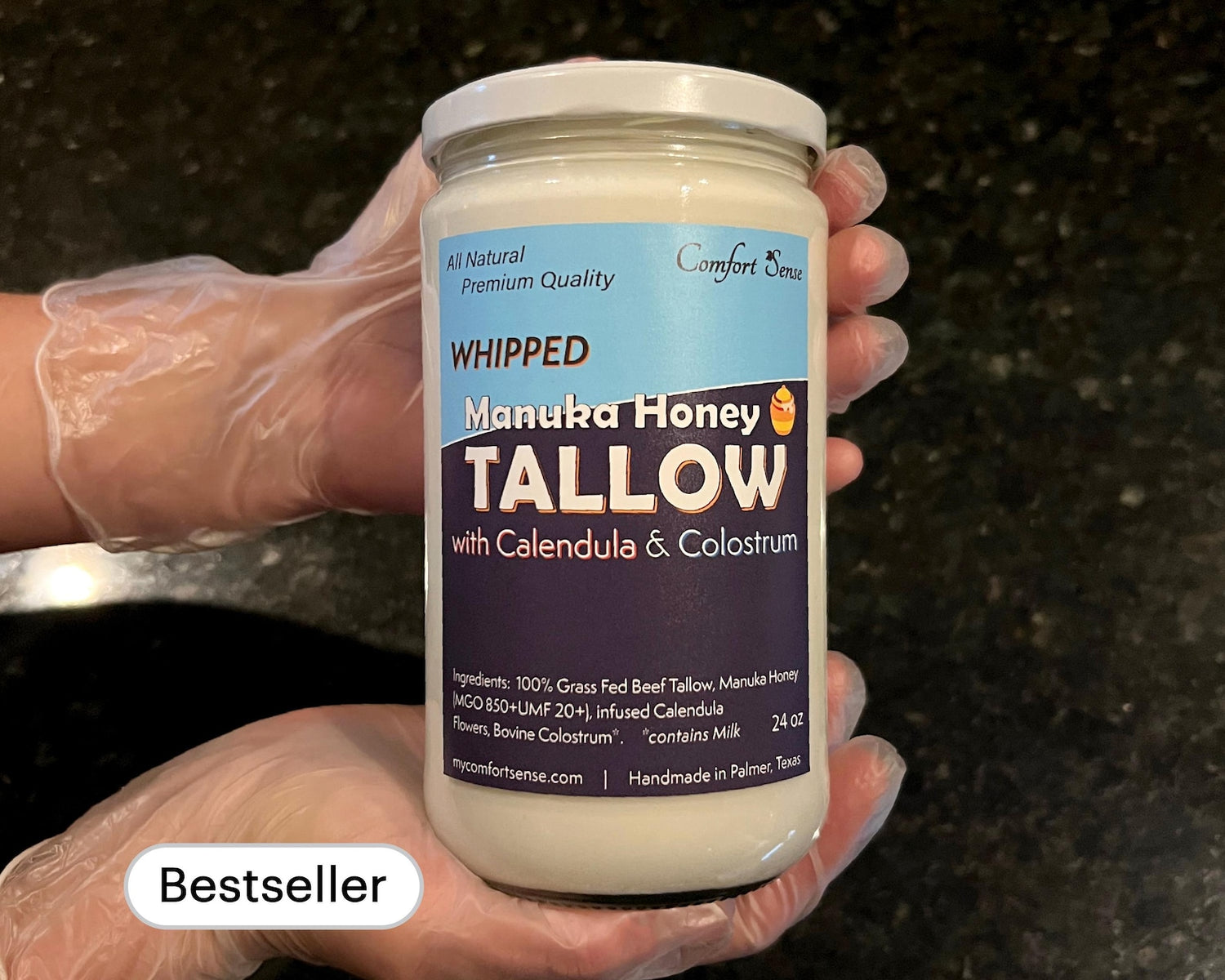 Manuka Honey & Beef Tallow with COLOSTRUM Whipped Tallow Cream